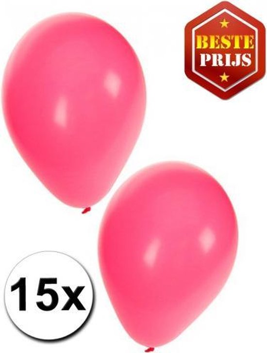 30x ballonnen zwart en roze | bol.com