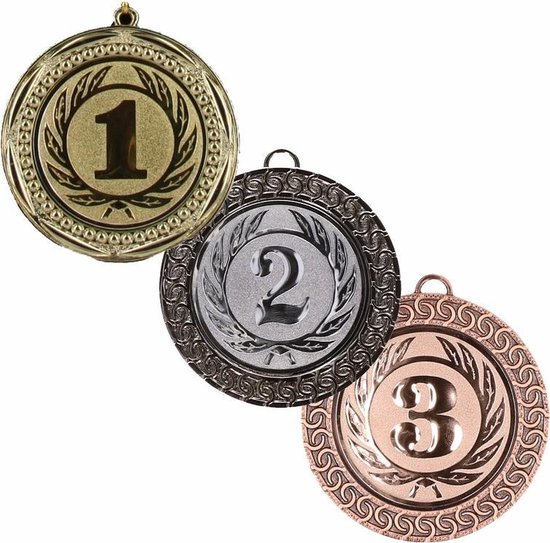 Medailles set goud 1, 2 en brons 3 | bol.com