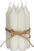 Kaarsen - White Taper Candle H.11 Cm Set 7