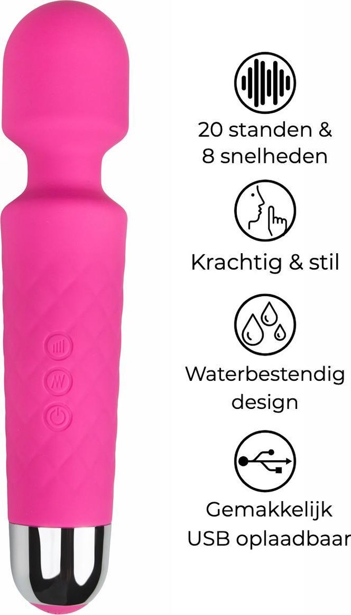 Goedkoopste Wand Vibrator Mini - Clitoris Stimulator - Massage Vibrator - Magic Wand Massager - Roze