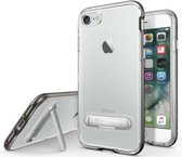 Kickstand hoesje voor Apple iPhone 8/7 Transparant Zwart