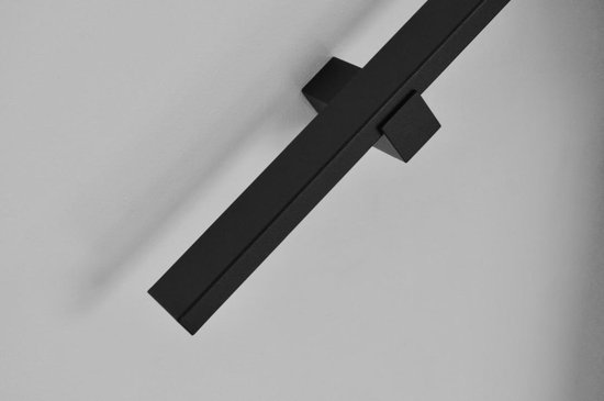 Zwarte zwart RAL 9005 rechthoekig 40 15 mm inclusief twee... | bol.com