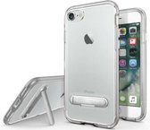 Colorfone Kickstand iPhone 8 Plus - 7 Plus Transparant Zilver