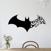 3D Sticker Decoratie DIY New Animal Bat Sticker Afneembaar Halloween Festival Decor Zwart Muursticker Poster Wallpaper Party Home Decor