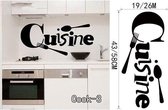 3D Sticker Decoratie Geniet van kooktijd Vinyl Decal Keuken Decoratieve kunst Vinyl Verwijderbare keuken Muursticker Keuken Home Decor - Cook3 / Large