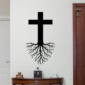 3D Sticker Decoratie Kruiswortels Muurtattoo Christelijke God Jezus Christus Religie Vinyl Sticker Kerk Muur Decor Kinderkamer Muursticker