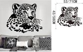 3D Sticker Decoratie Dier Luipaard Ogen Decal Woonkamer Vinyl Carving Muurtattoo Sticker voor Kinderkamer Home Raamdecoratie - Leopard1 / Small