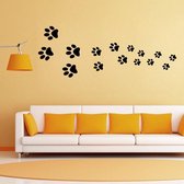 3D Sticker Decoratie Cartoon Hond Voetafdruk Muurstickers voor kinderkamer woonkamer Wanddecor Afneembare slaapkamer Muurstickers PVC behang