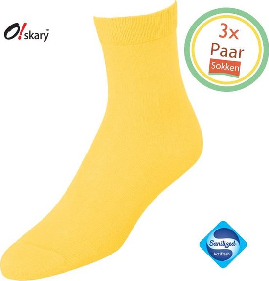 Sokken Dames | Damessokken geel | Naadloze sokken | Maat 39-41