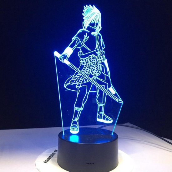 3D Led Lamp Sasuke Naruto 3D LED Nachtlampje Verlichtingsarmaturen 7  Kleur... | bol.com