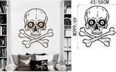 3D Sticker Decoratie Suiker Schedel Muursticker Schedel Punk Rock Creatieve Persoonlijkheid Verwijderbare Vinyl Wall Art Stickers Schedel Decals - Skull24 / Small