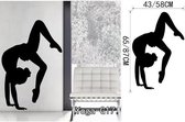 3D Sticker Decoratie Yoga Meditatie Zen Abstract Decor Woonkamer Vinyl Carving Muurtattoo Sticker voor Home Raamdecoratie - YogaG17 / Small