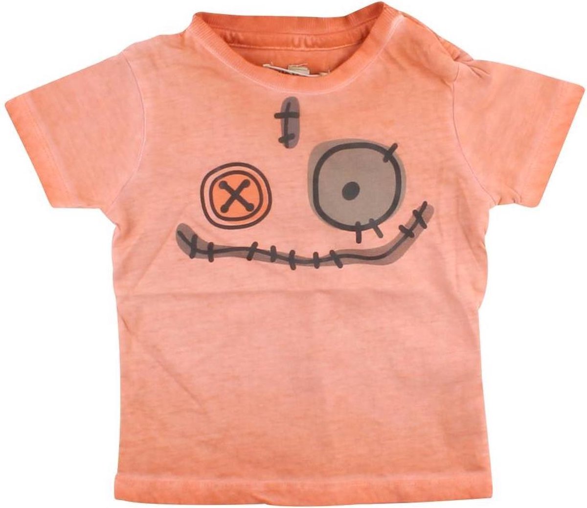 Small Rags Jongens Babykleding Oranje T-Shirt Gary - 74