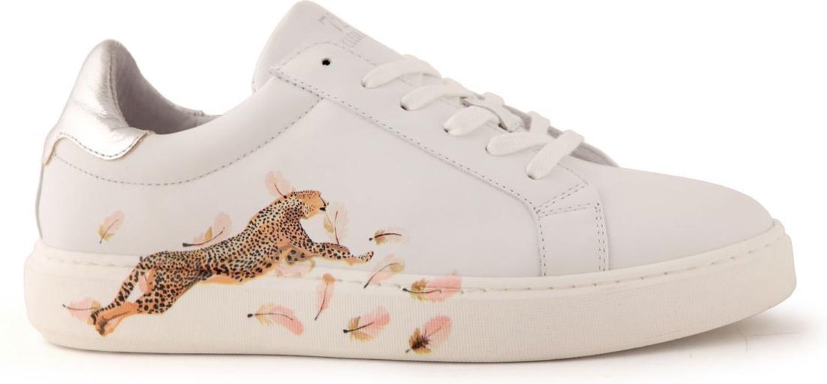 Cycleur de Luxe Sneakers wit leder met tekening mt.36 | bol.com
