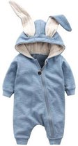 Baby onesie romper Konijn - Grijs - 0-3 Maanden