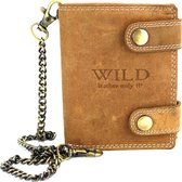 Portemonnee heren Wild leder d.bruin 9,5x2x12cm(RS401NC-13) -