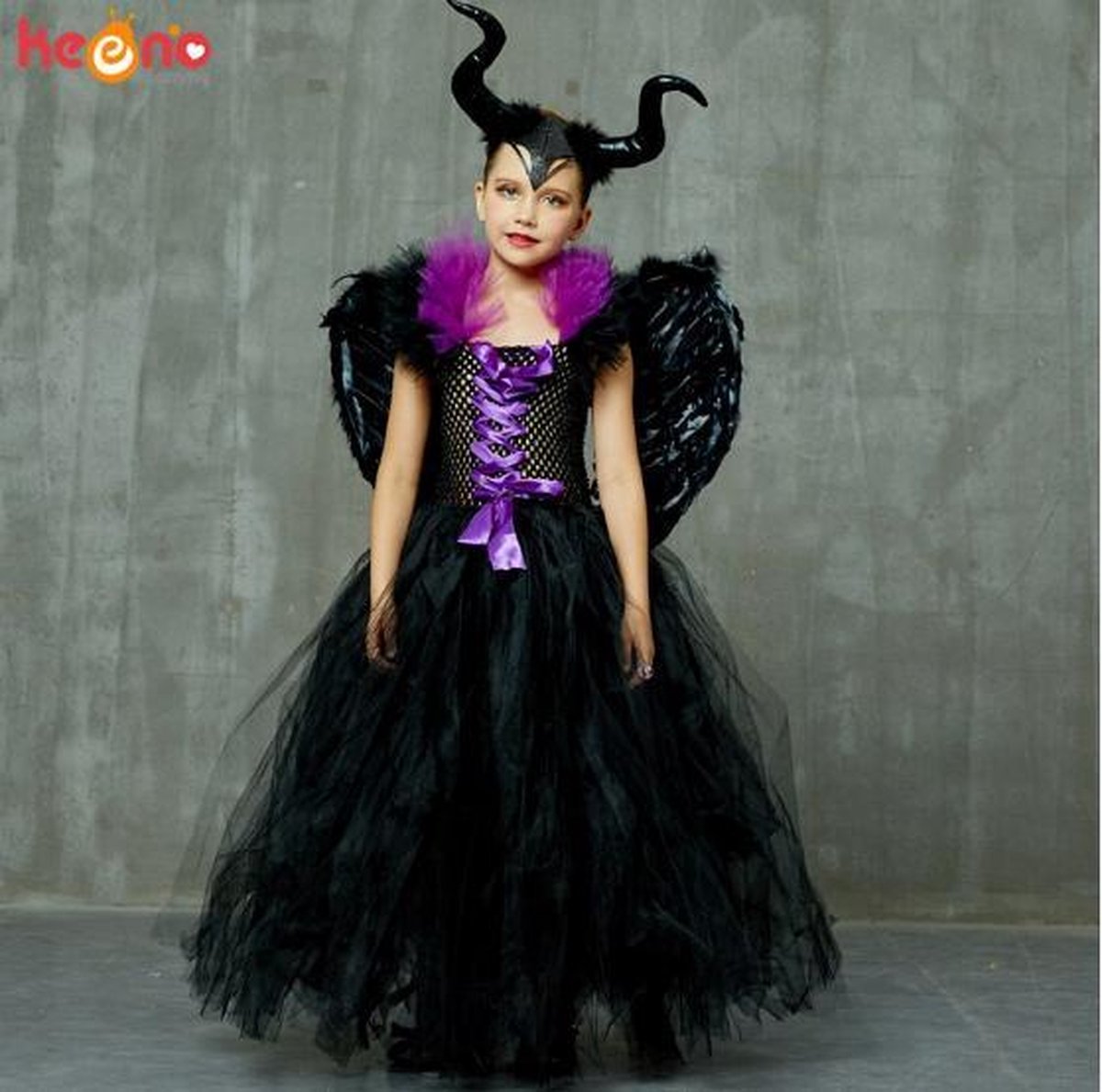 WiseGoods - Maleficent Kostuum - Jurk en set Meisjes - Prinsessen -  Verkleedkleding -... | bol.com