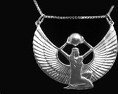 Handgemaakte grote hanger van een Egyptische godin