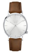 KANE horloge Silver Steel Vintage Brown (SS)