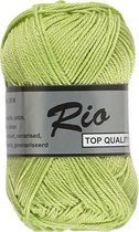 Lammy yarns Rio katoen garen - fel groen (182) - naald 3 a 3,5 mm - 1 bol