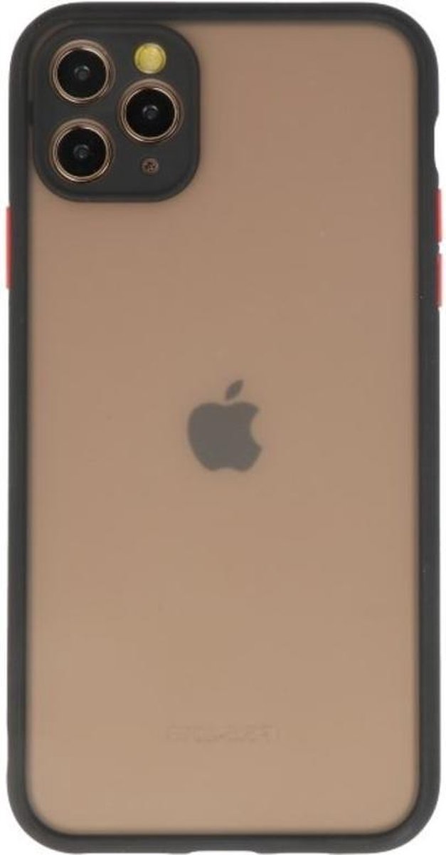 Hoesje Geschikt voor de iPhone 11 Pro Max - Hard Case Backcover Telefoonhoesje - Zwart