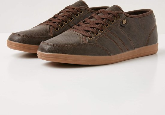 SURTO Heren sneakers laag - Donker bruin - maat 43 | Bestel nu!
