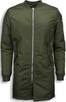 STEGOL Winterjassen - Biker Winterjas Parka - Urban Bomber Jack - Groen - XXL