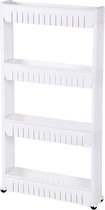 Nancy's Keukentrolley - Keuken - Badkamer - Trolley op wieltjes - Wit
