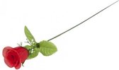 Voordelige kunstbloem rode roos 45 cm
