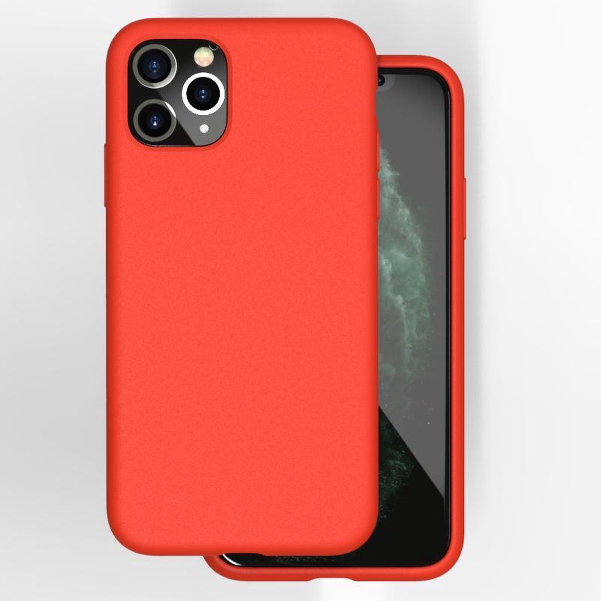 iphone 11 Pro Siliconen Hoesje Rood