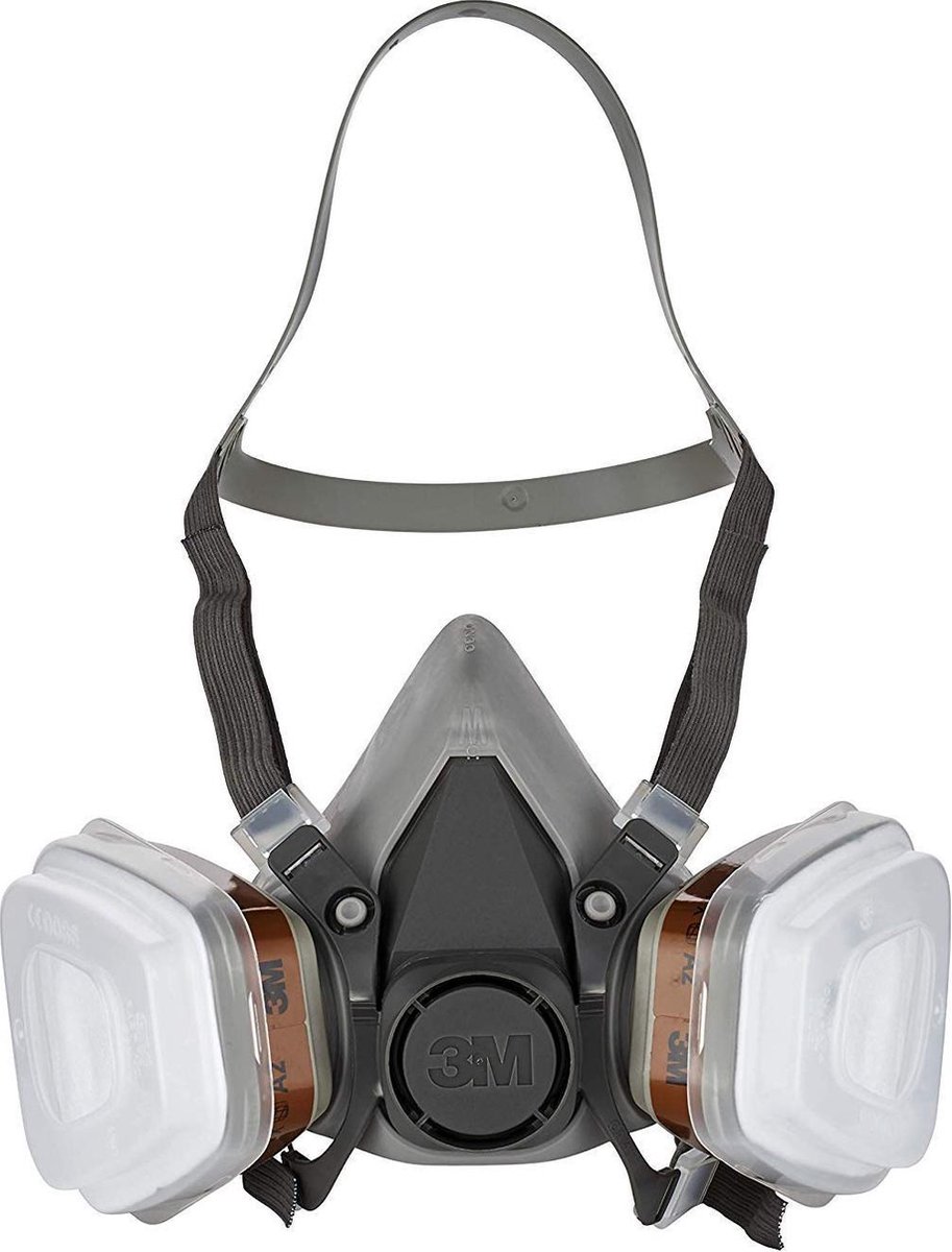 3M Demi-masque A2P2 avec filtres à air interchangeables Masque de sécurité  Le masque... | bol.com