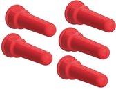 Speen voor drinkemmer FixClip rood, 5 stuks