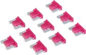 Silverline ATT Mini LP Auto Bladzekeringen - 10 Ampere - Rood - 10 stuks