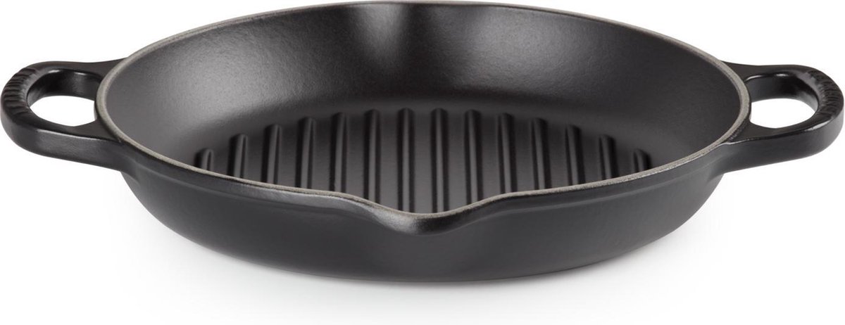 Le Creuset Grillplaat Signature Mat Zwart Hoog ø 25 cm