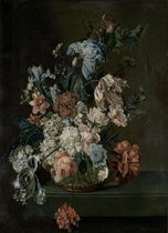 Stilleven met bloemen, Cornelia van der Mijn, 1762 op aluminium dibond