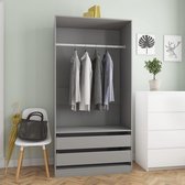 Kledingkast Garderobe Grijs (Incl LW Anti Kras Vilt) / kleding garderobe kast / Klerenkast garderobe / Kleding kast