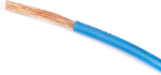 Fil d'installation / Câble d'alimentation H07V-K 1 x 6mm2 Bleu - Boîte 100  mètres | bol.com