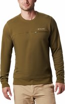 Columbia Outdoor Pull Columbia Lodge Dbl Knit Sweatshirt Hommes - New Olive, Foss - Taille M
