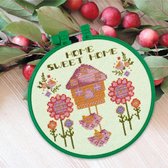 Borduurpakket ABRIS ART - HOME SWEET HOME - inclusief borduurring