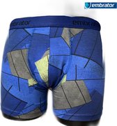 Embrator mannen Boxershort overall print kobalt blauw maat 4XL