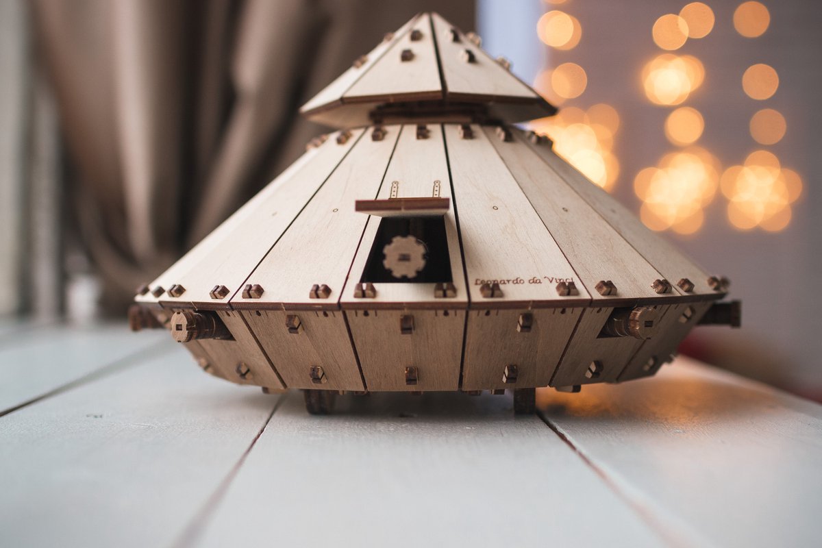 Eco-Wood-Art Da Vinci Tank - Houten Modelbouw