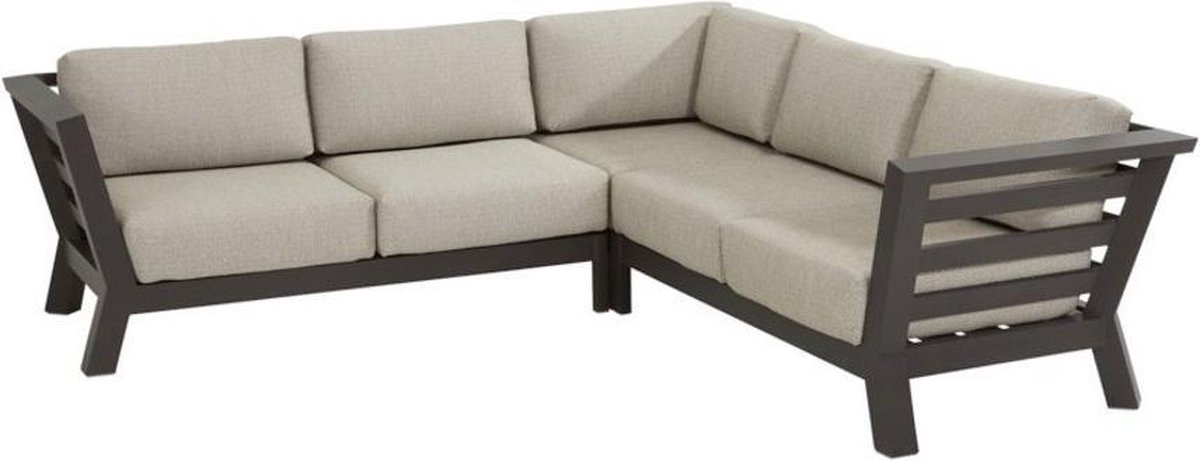 Meteoro hoek loungeset 3-delig antraciet 4 Seasons Outdoor