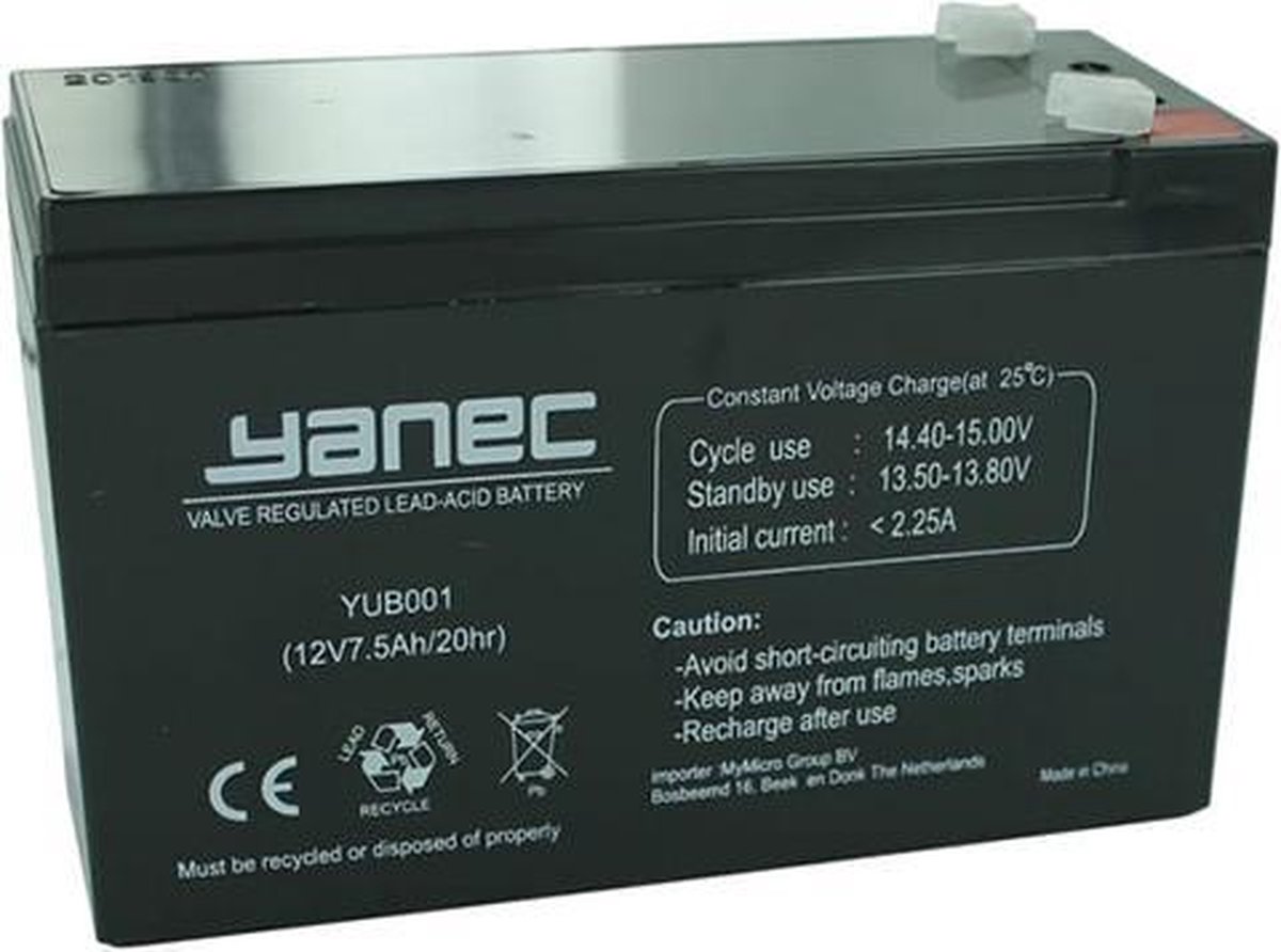 Yanec Loodaccu 12V 7.5 Ah