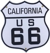 Route 66 California Emaille Bord