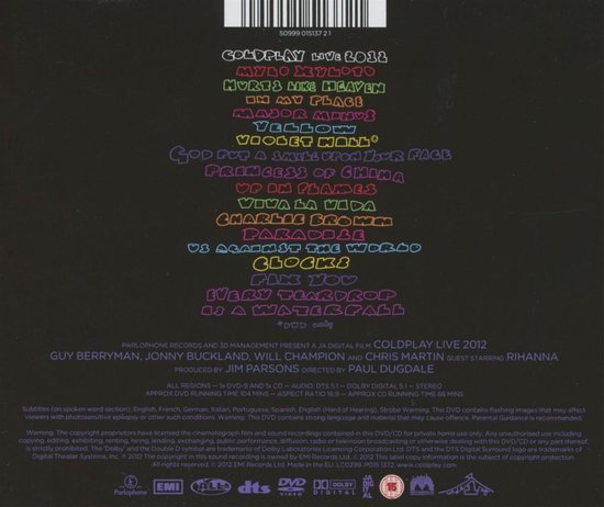 Live 2012 (CD+DVD), Coldplay | Musique | bol.com
