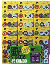 Groot pakket geurstickers | 45 VEL | 645 STICKERS | 15 verschillende geuren | Mega Voordeelpakket Stickers - Geurstickers | Goedkope Stickers | Kinderpakket Stickers | Kinderstickers