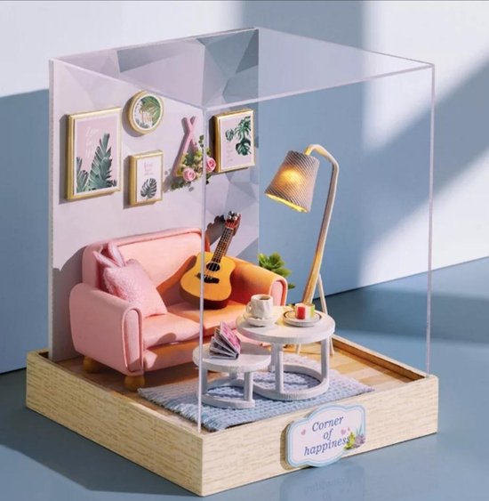 Adolescent gelijktijdig Lagere school Poppenhuis DIY Maken Miniatuur Hobby Bouw Pakket Dollhouse Meubels - "Chill  Life"... | bol.com