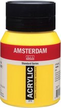 Peinture acrylique standard d'Amsterdam 500 ml 272 Jaune transparent moyen
