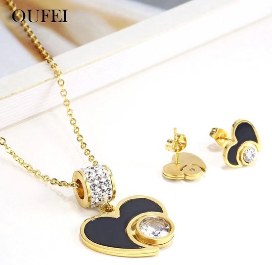 Boucles D'oreilles En Acier Inoxydable Serties De Cristaux - Diamètre 7mm - Neuf Avec étiquettes