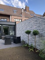 6 panelen (3 M2) 100 x 50 cm 3D wandpanelen, kunst steenstrips, wandbekleding, kunststof steenstrip